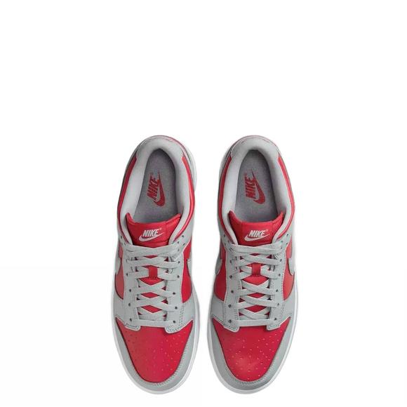 NEW NIKE men's dunk low qs ultraman sneaker in varsity red/silver/white - Picture 3 of 3